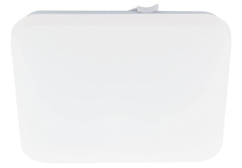 LED stropné svietidlo Eglo Frania, štvorec, 28 cm biele