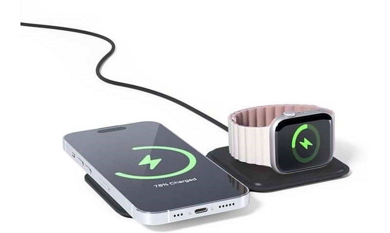 Bezdrôtová nabíjačka Spello by Epico 2v1 Portable Wireless, skladacia čierna Bezdrôtová nabíjačka Spello by Epico 2v1 Portable Wireless, skladacia čierna