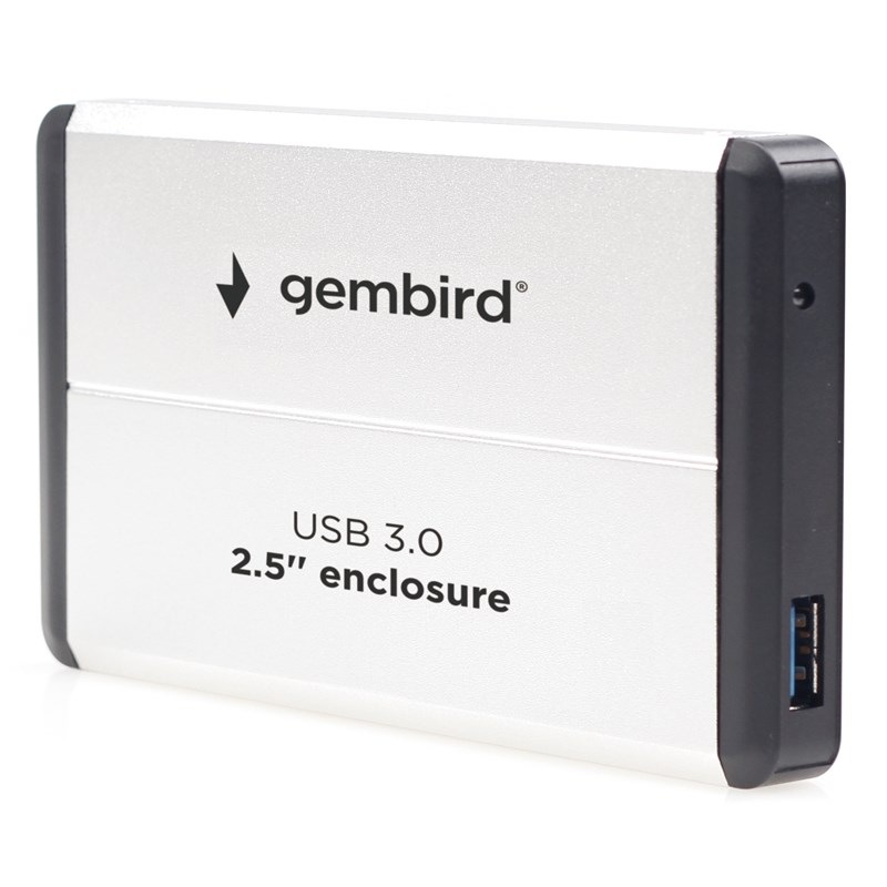 Box na HDD Gembird pre 2.5” zariadenie, USB 3.0, SATA biely