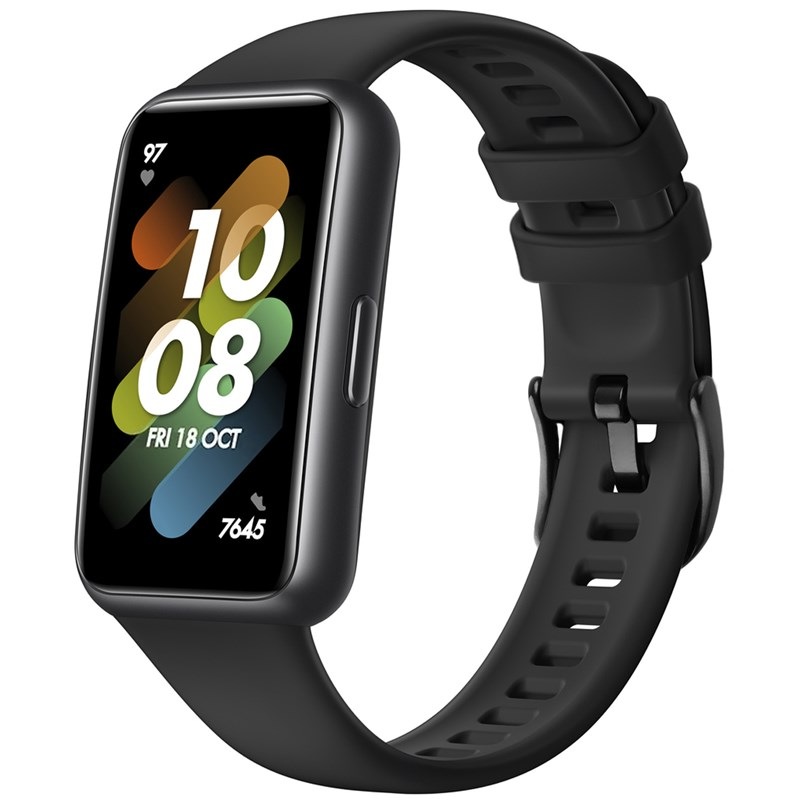 Remienok FIXED Silicone Strap na Huawei Band 7 čierny