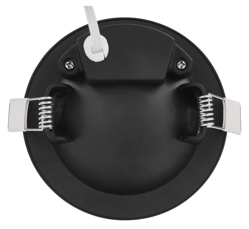 Vstavané svietidlo EMOS Geri 6,5 W, 10cm, 780lm, teplá-studená biela čierne LED SVIETIDLO GERI VES. KR 6,5 W 700LM IP20 CCT Č
