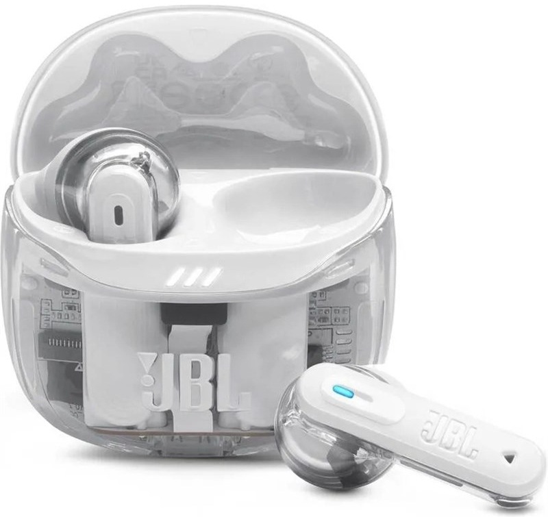 JBL Tune Flex 2 Ghost, biela