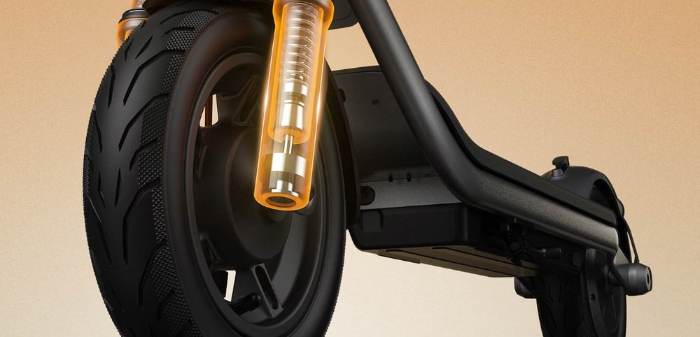 Xiaomi Electric Scooter 6 Lite spríjemní jazdu vďaka prednému odpruženiu