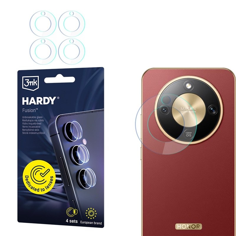 Ochranné sklo šošovky fotoaparátu 3mk Honor Magic8 Lite - Hardy Fusion Lens Protection - priehľadné