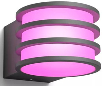Vonkajšie svietidlo Philips Lucca Hue wall lantern A60 WCA v nástennom prevedení