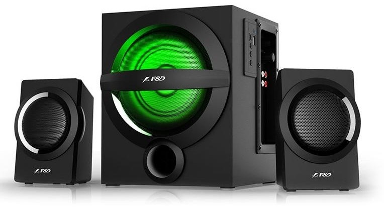Reproduktory Fenda F&D A140X 2.1, bluetooth, rádio, USB, dálkové ovládání čierne