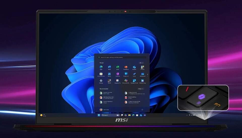 Notebook MSI Raider 18 HX AI A2XWIG-042CZ čierny Notebook MSI Raider 18 HX AI A2XWIG-042CZ čierny