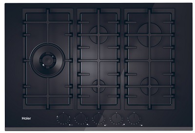 Plynová varná platňa Haier ID Series 6 HAVG7WL4BPB čierna