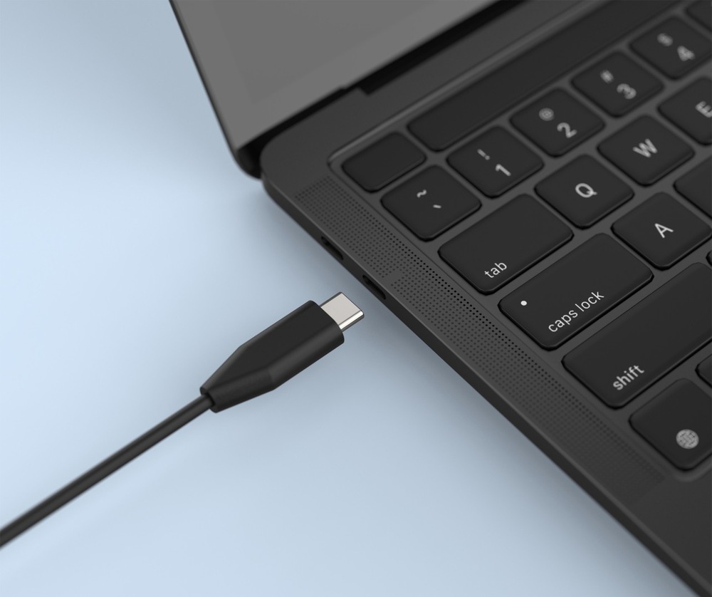 Sieťový adaptér FIXED GaN USB-C, PD 3.0, 100 W čierny Notebook s nabíjacím adaptérom FIXED GaN USB-C, PD 3.0, 100 W