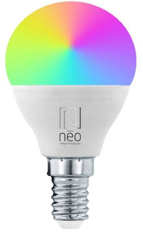 Inteligentná žiarovka IMMAX NEO LITE SMART LED E14 6W RGB+CCT farebná a biela, stmievateľná, Wi-Fi, P45, TUYA