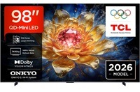 Televízia TCL 98T8D s uhlopriečkou 248 cm.