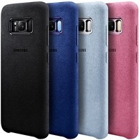 Kryt na mobil Samsung Alcantara na Galaxy S8+ modrý Kryt na mobil Samsung Alcantara na Galaxy S8+ modrý