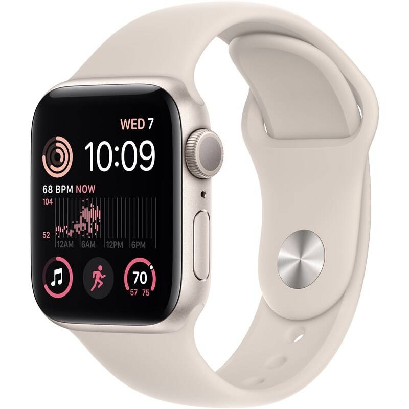 Inteligentné hodinky Apple GPS 40mm hviezdne biely hliník - hviezdne biely športový remienok