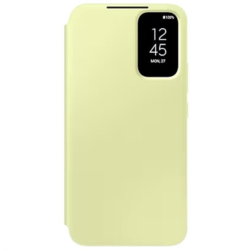 Puzdro na mobil flipové Samsung Smart View na Samsung Galaxy A34 žlté