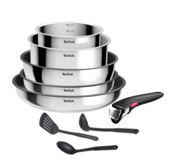 Sada riadu Tefal Ingenio L881S904, 9 ks nerez
