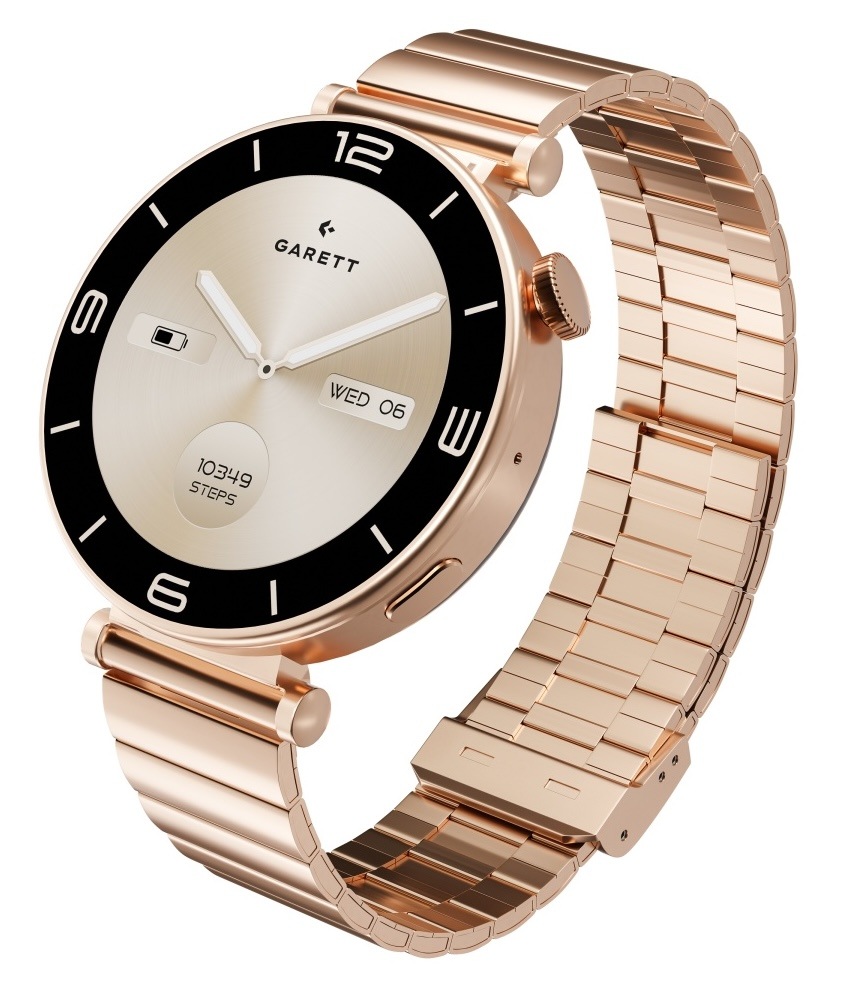 Inteligentné hodinky Garett Rose Solid steel rose gold Inteligentné hodinky Garett Rose Solid steel rose gold