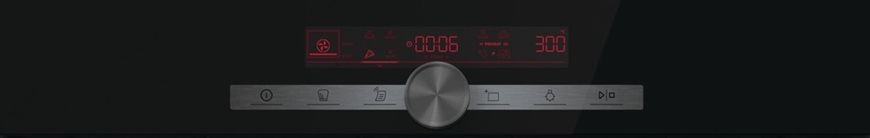 Vstavaná rúra Mora VTS 785 DB, čierna, ovládací panel