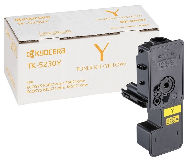 Toner Kyocera TK-5230Y, 1T02R9ANL0, 2200str. žltý