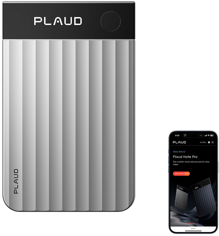 Diktafón Plaud Note PRO, strieborný