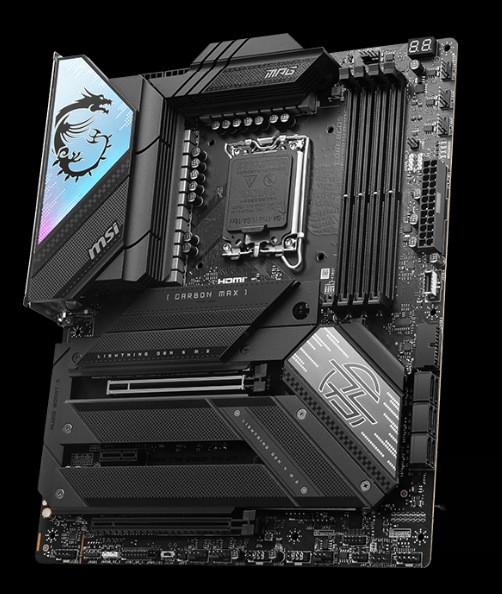 Základná doska MSI MPG Z790 CARBON MAX WIFI II MSI MPG Z790 CARBON MAX WIFI II podporuje PCIe 5.0″ width=