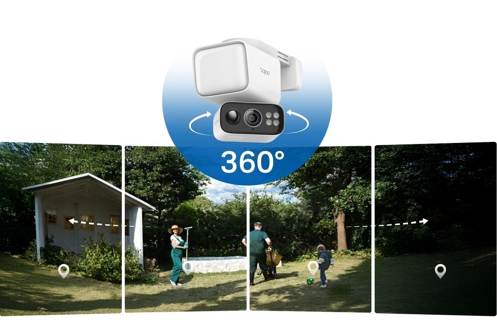 IP kamera TP-Link Tapo C615F 2K Solar Kit na sledovanie bez slepých miest