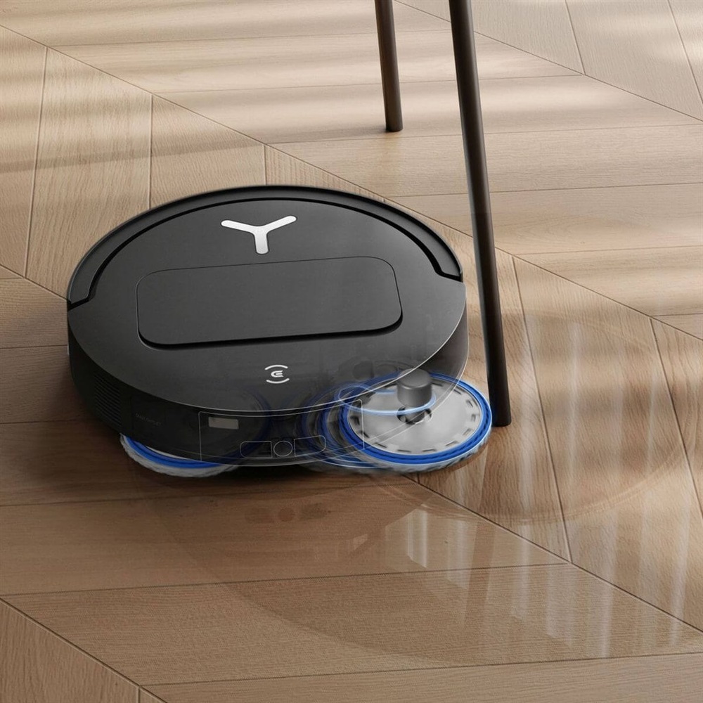 Robotický vysávač ECOVACS DEEBOT T50 OMNI Gen3 BLACK obchádza stoličku