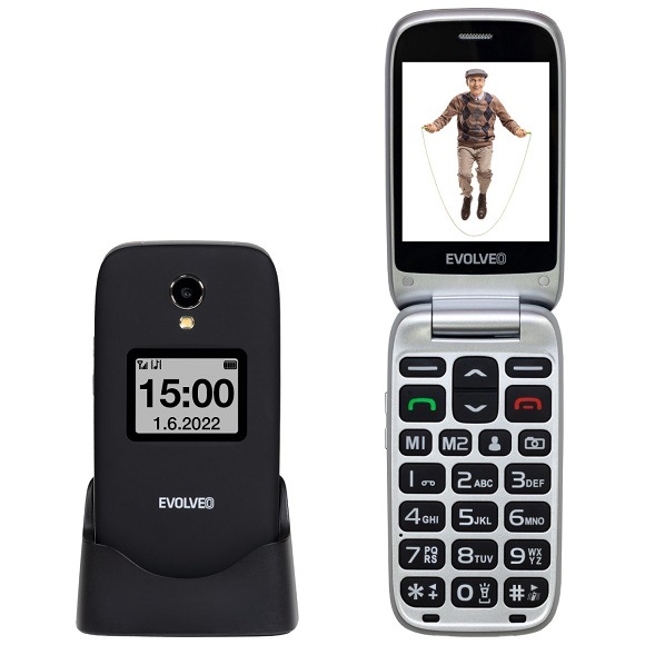 Mobilný telefón Evolveo EasyPhone FS čierny