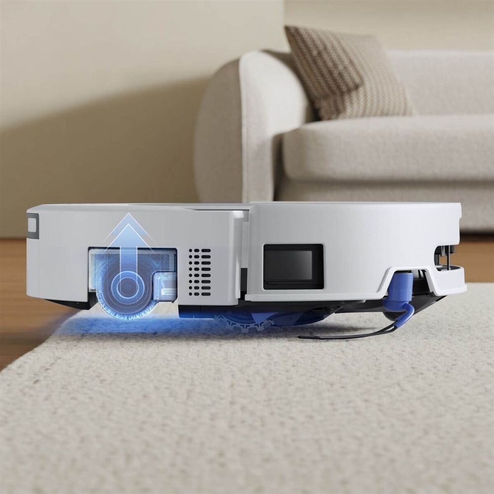 Robotický vysávač Ecovacs DEEBOT T90 PRO OMNI WHITE biely Technológia AIVI® 3D 4.0 poháňaná umelou inteligenciou prináša revolúciu vo vyhýbaní sa prekážkam a čisteniu okolo nich.