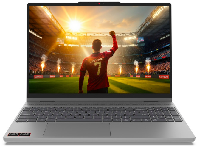 Otvorený šedý notebook Lenovo IdeaPad 5 2-in-1 15AHP11 pri pohľade spredu