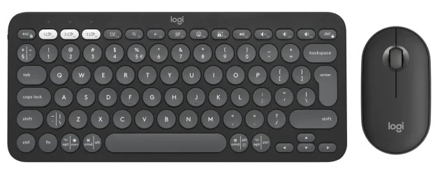 Klávesnica s myšou Logitech Pebble 2 Combo, US INT'L grafitová farba