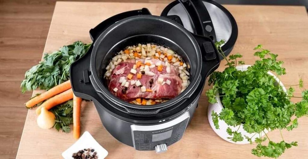 Multifunkčný tlakový hrniec Concept CK8000 COOKERY 11 v 1 čierny Multifunkčný tlakový hrniec Concept CK8000 COOKERY 11 v 1 čierny