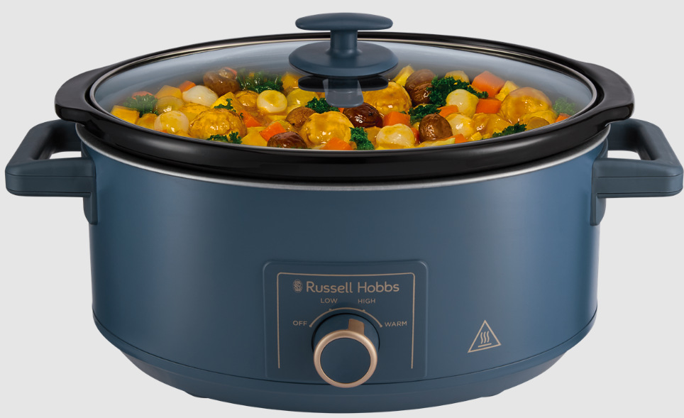 Pomalý hrniec RUSSELL HOBBS Soft Navy 28780-56 modrý Pomalý hrniec Russell Hobbs 28780-56 naplnený pokrmom pripraveným pre až 8 porcií
