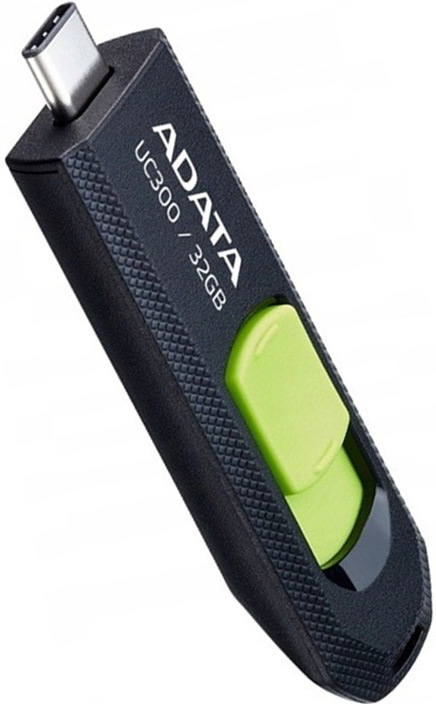 Flash USB ADATA UC300 256GB USB 3.2 - čierny/zelený
