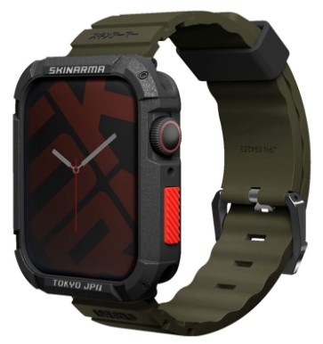 Remienok Skinarma Shokku na Apple Watch 45/44/42 mm zelený