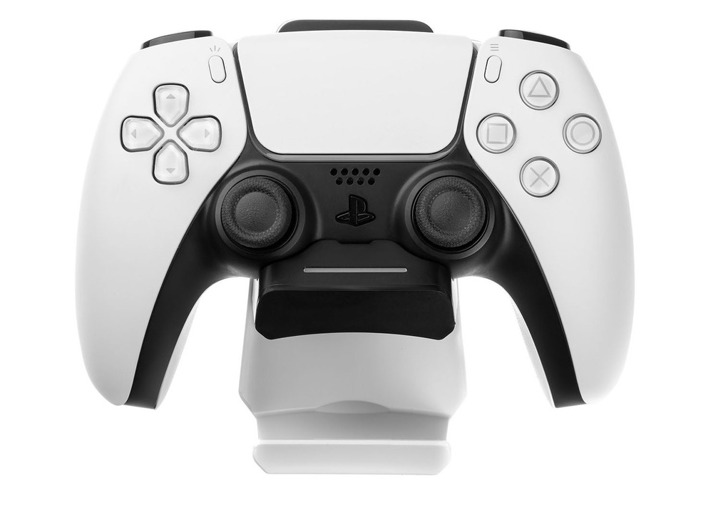 Dokovacia stanica FIXED pre ovládač DualSense PlayStation 5 s hákom pre slúchadlá čierna/biela FIXED Multifunkčná dokovacia sanica pre PS5