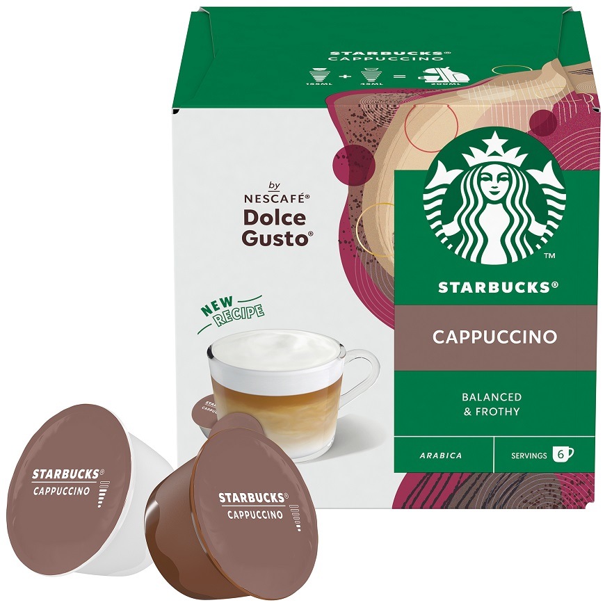 Kapsuly pre espressá Starbucks Dolce Gusto® CAPPUCCINO (12 ks)