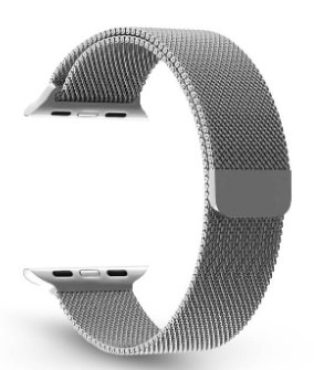 Remienok WG stainless steel na Apple Watch 38/40/41 mm strieborný