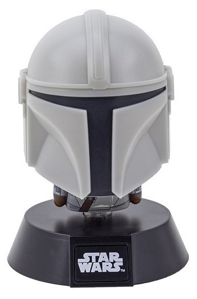 Dekoratívne LED Paladone Icon Light Mandalorian sivé