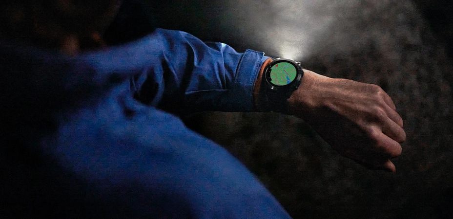 Inteligentné hodinky Garmin fenix 7X Pro Sapphire Solar - Titan Carbon Grey / Black Silicone Band