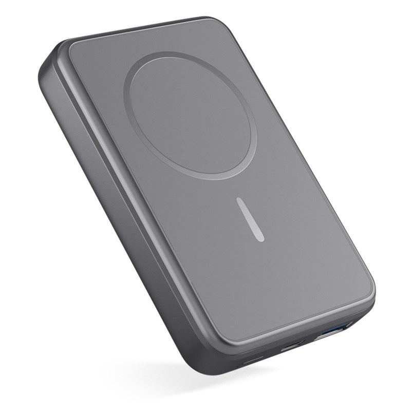 Powerbank Epico Mag + Aluminium 10 000mAh + kábel USB-C/USB-C - šedá