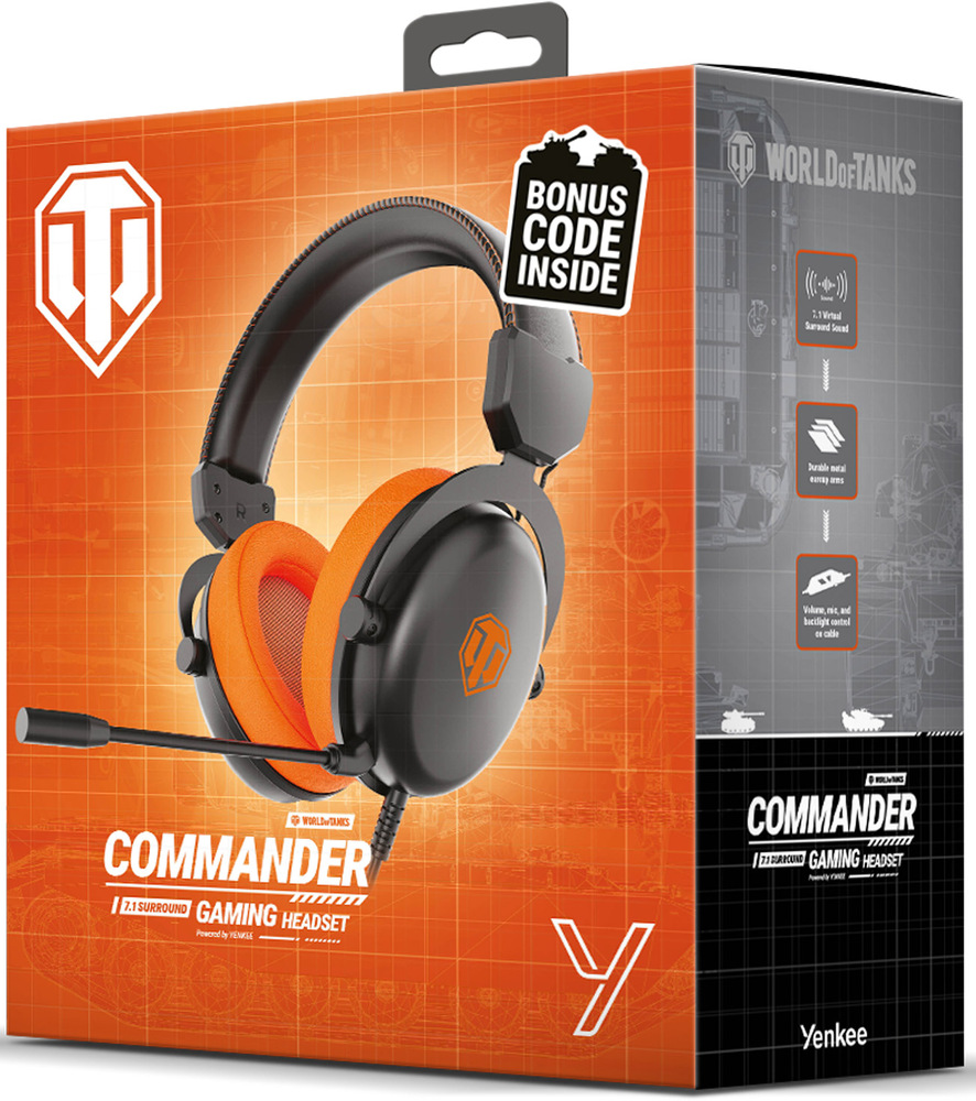 Headset YENKEE YHP WT300 Commander - World of Tanks čierny Yenkee YHP WT300 Commander (HPWT300)