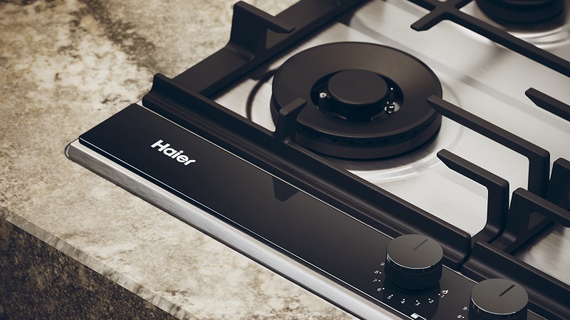 Plynová varná platňa Haier ID Series 4 HAHG6BF4TX čierna/nerez „“