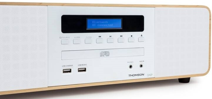 Mikro HiFi systém Thomson MIC201IDABBT biely/hnedý Mikro HiFi systém Thomson MIC201IDABBT biely/hnedý