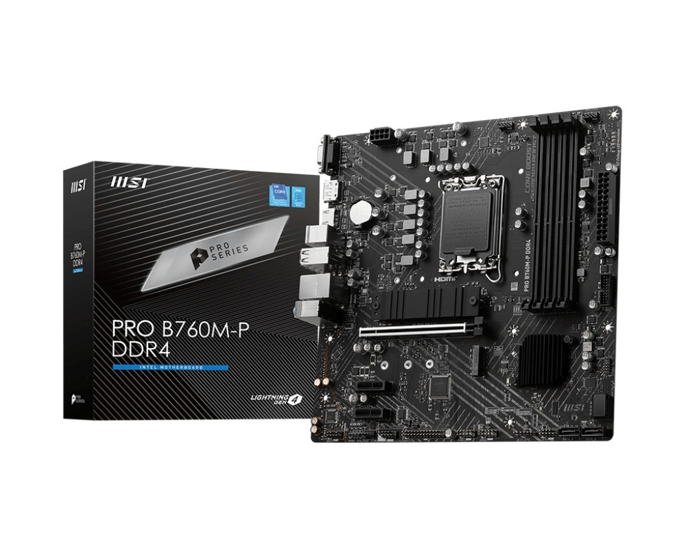 Základná doska MSI PRO B760M-P DDR4 MB MSI PRO B760M-P Intel 1700, mATX