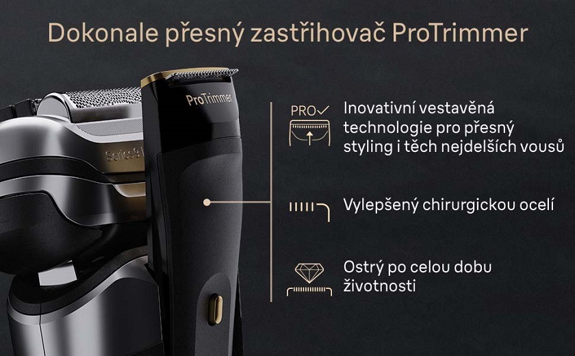 Holiaci strojček Braun Series 9 PRO+ 9565cc Wet & Dry, Grey Holiaci strojček Braun Series 9 PRO+ 9565cc Wet & Dry, Grey