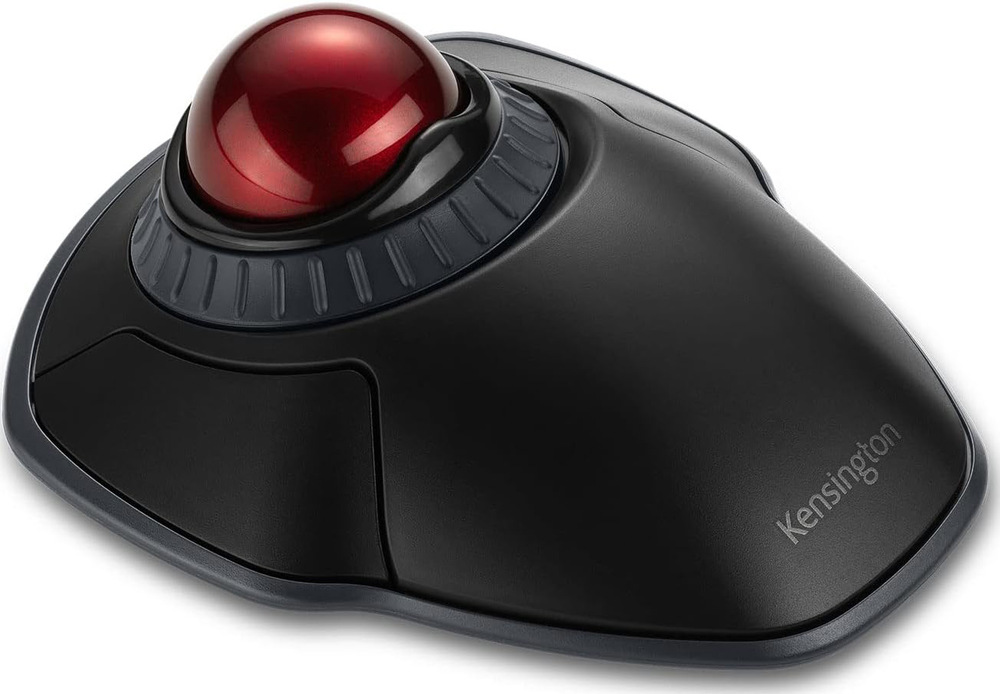 Trackball KENSINGTON Trackball Orbit Scroll Ring optická/1600DPI - čierna/červená