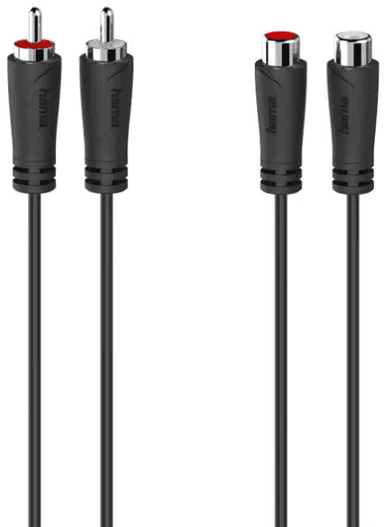 Kábel Hama prodlužovací, audio 2cinch, F/M, 5m