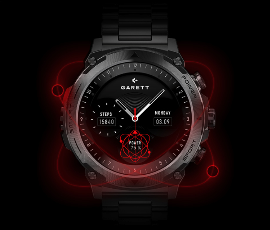 Inteligentné hodinky Garett Atom strieborné Inteligentné hodinky Garett Atom strieborné