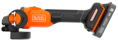 Uhlová brúska Black-Decker BCG6L8D1S-QW (s batériou)