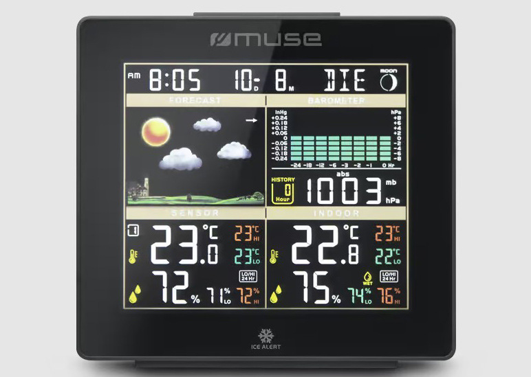 Meteorologická stanica MUSE M-085WS čierna Meteostanica MUSE M-085 WS